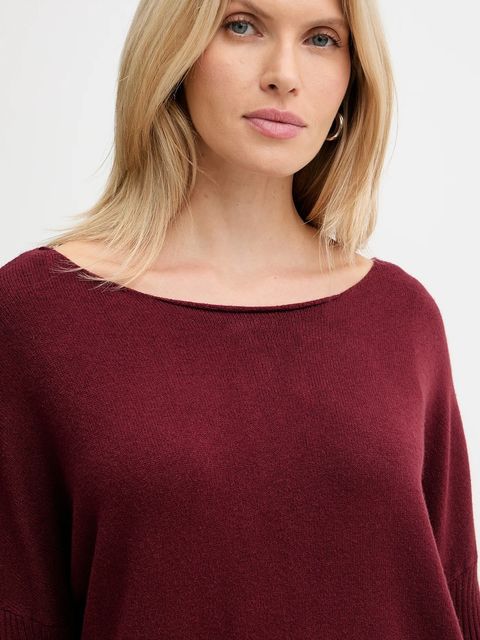 Haveone dres damski kolor bordowy HNC-P001