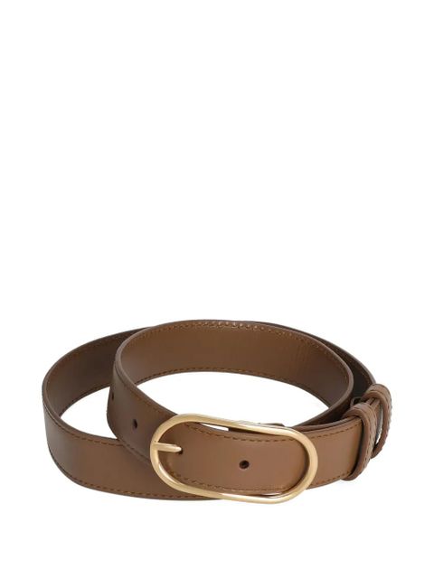 Dolce & Gabbana oval-buckle leather belt - Brown