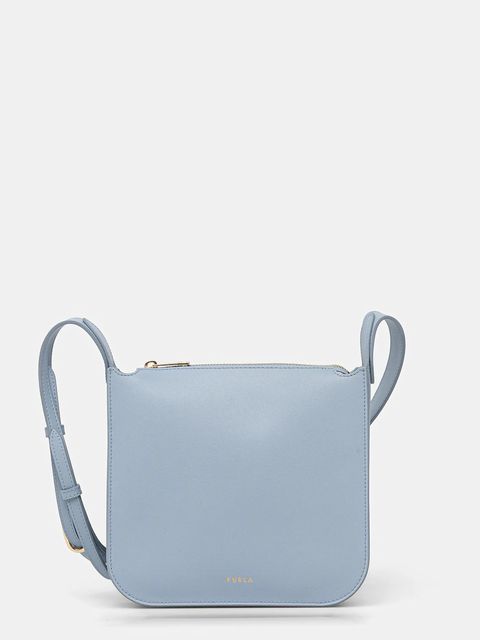 Furla torebka skórzana kolor niebieski WB01818 BX3104 CDZ00 - zdjęcie produktu nr 1