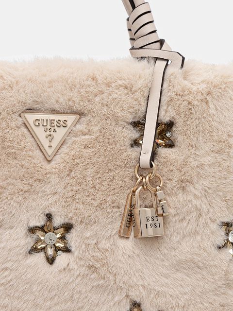 Guess torebka SHAIDA kolor beżowy HWWE81 43220