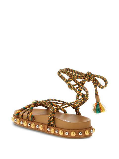 Aquazzura Tropical leather sandals - Brown