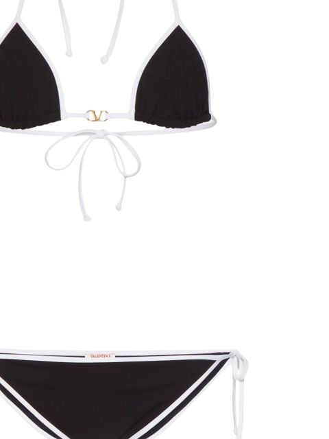 Valentino Garavani VLogo Signature halterneck bikini - Black - zdjęcie produktu nr 2