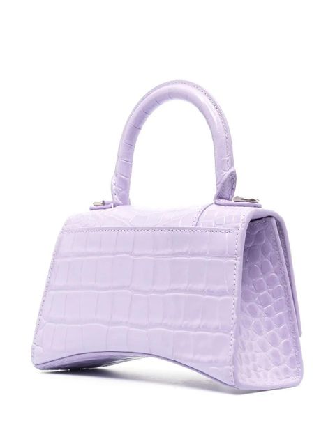 Balenciaga XS Hourglass top-handle bag - Purple - zdjęcie produktu nr 2