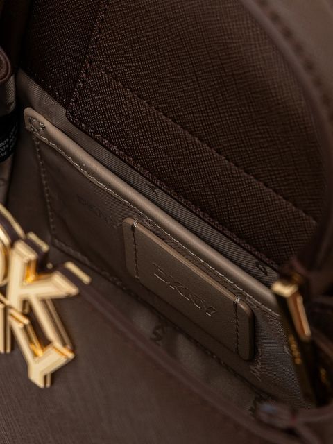 Dkny torebka skórzana FOSTER kolor brązowy R52D1L93