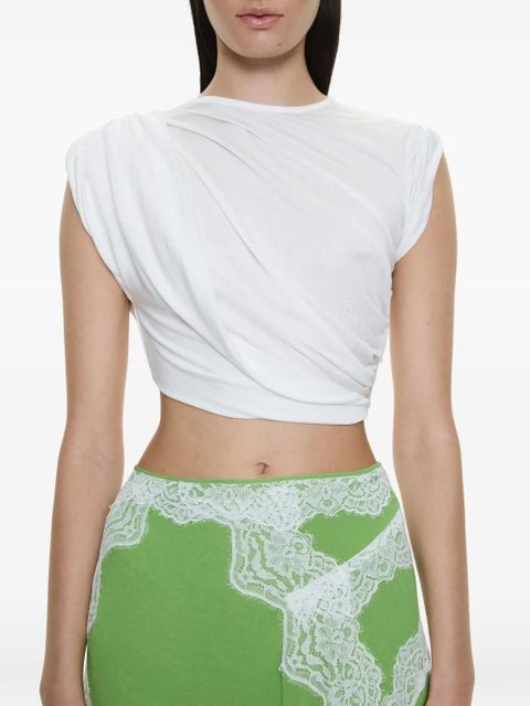 Christopher Esber Verve lace-detail asymmetric skirt - Green