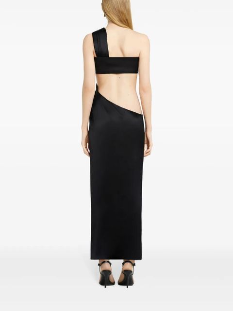 Courrèges twisted draped dress - Black