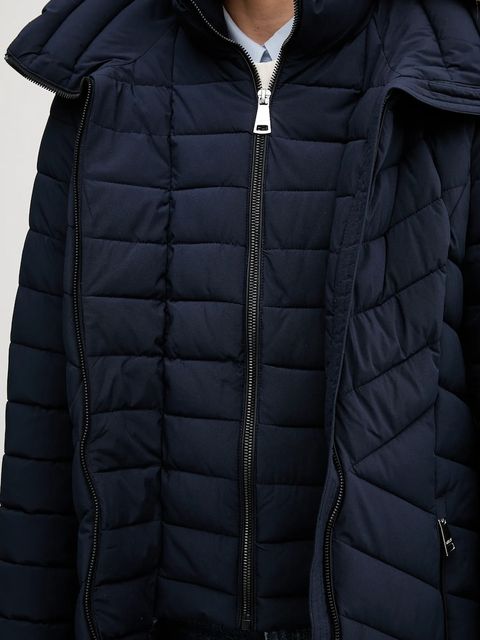 Dkny kurtka damska kolor granatowy przejściowa DLEMPN46