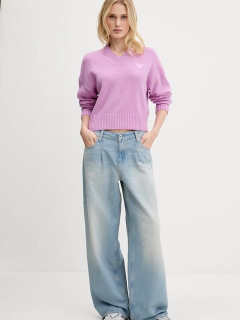 Karl Lagerfeld Jeans jeansy damskie kolor niebieski A3W10071