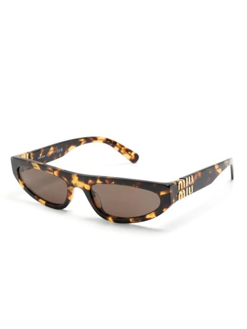 Miu Miu Eyewear Miu Glimpse cat-eye sunglasses - Brown - zdjęcie produktu nr 2