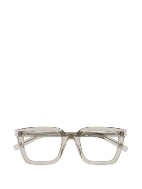 Saint Laurent Eyewear square-frame glasses - Grey - zdjęcie produktu nr 1