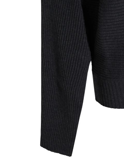 Aya Muse ribbed boat-neck sweater - Grey