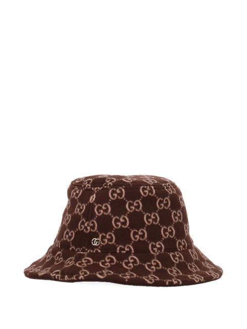 Gucci GG-monogram bucket hat - Brown - zdjęcie produktu nr 1