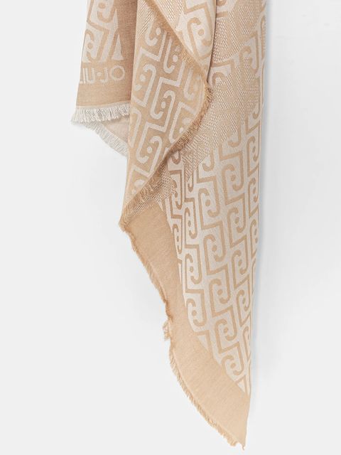 Liu Jo szal damska kolor pomarańczowy wzorzysta 2A6001 T0300