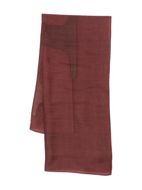 Lauren Ralph Lauren logo square scarf - Red