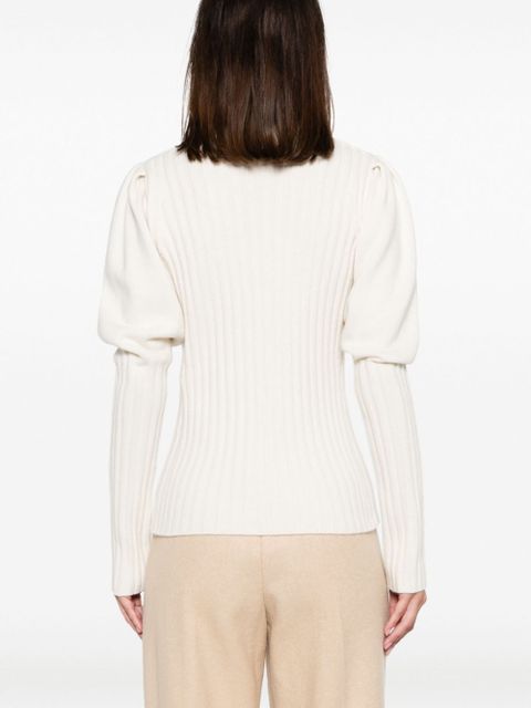 Chloé ribbed-knit cashmere jumper - Neutrals - zdjęcie produktu nr 2