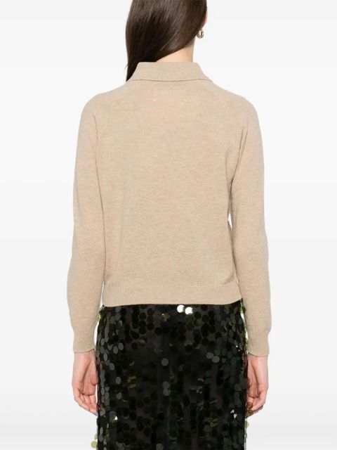 Maison Margiela wool polo top - Neutrals - zdjęcie produktu nr 2