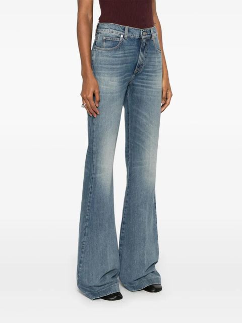 Alexander McQueen mid-rise flared jeans - Blue