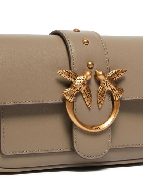 PINKO leather mini bag - Neutrals