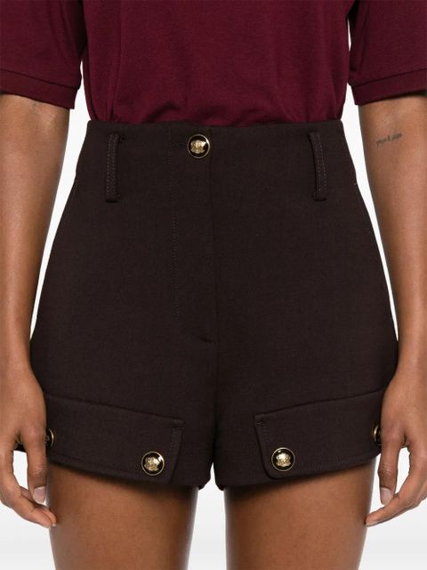 SANDRO high-waisted shorts - Brown