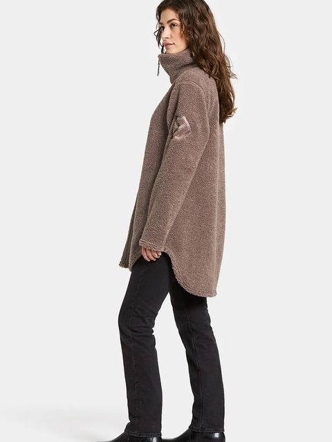 Didriksons bluza polarowa UMI damska kolor brązowy gładka 505941 - zdjęcie produktu nr 2