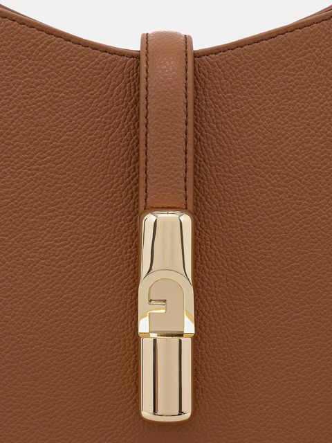 Furla torebka skórzana kolor beżowy WB01788 BX3353 RY000