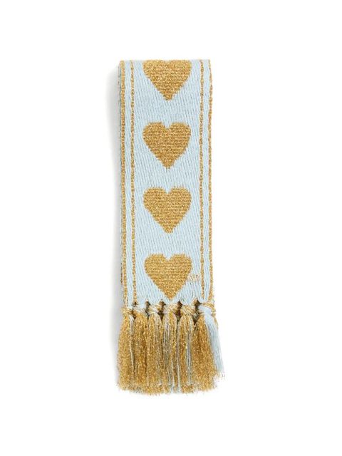 Valentino Garavani Antibes scarf with metallic fibre - Blue