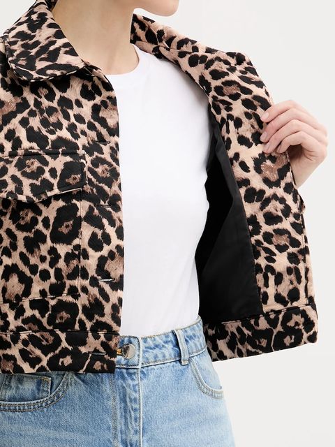 Morgan kurtka VSPRING kolor brązowy przejściowa VSPRING