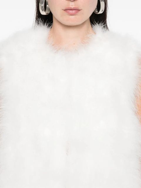 Yves Salomon feathers gilet - White - zdjęcie produktu nr 2
