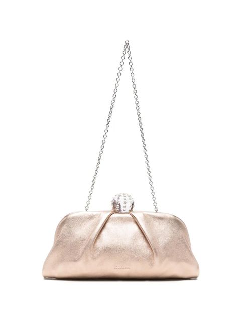 Aquazzura Tequila chain-strap clutch bag - Gold - zdjęcie produktu nr 1