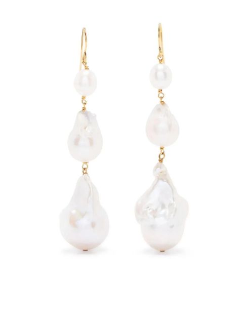 Jil Sander pearl drop earrings - Gold - zdjęcie produktu nr 1