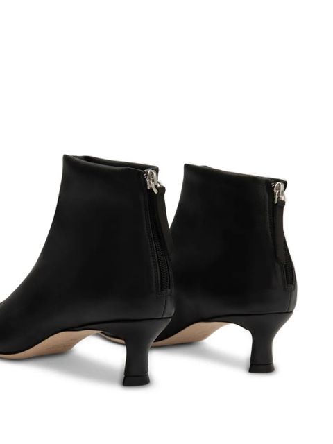BY FAR Kitten Stevie 22 seam zip leather ankle boots - Black