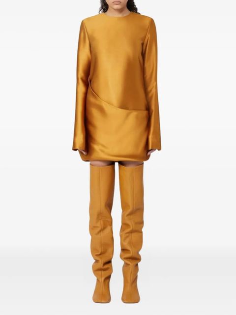 Sportmax asymmetrical-panel mini dress - Yellow