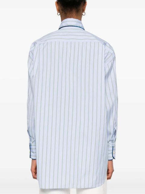 ETRO striped poplin shirt - Blue