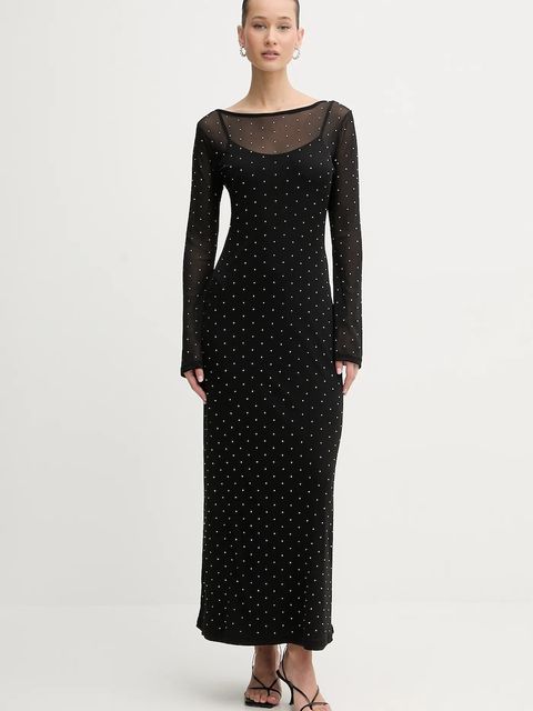 Never Fully Dressed sukienka kolor czarny maxi prosta NFDDR3122 - zdjęcie produktu nr 1