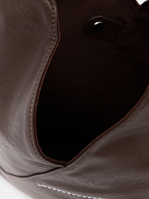 MM6 Maison Margiela torebka kolor brązowy S54WD0043.P8396.T2164