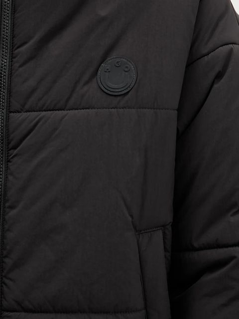 Hugo Blue kurtka kolor czarny zimowa oversize 50547675