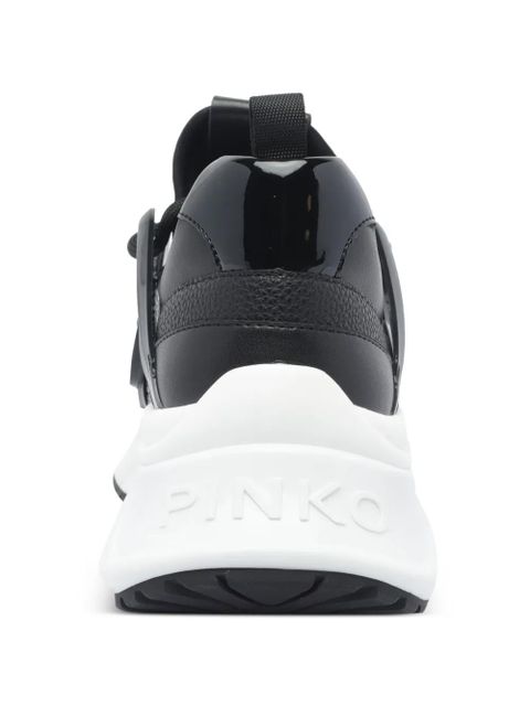 PINKO crystal-embellished sneakers - Black