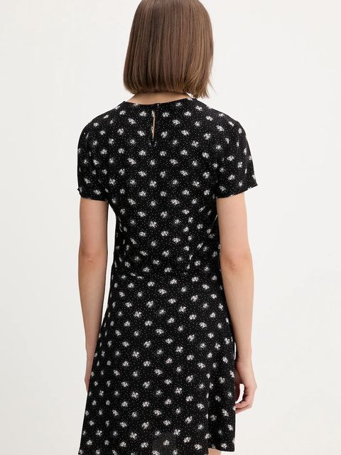 Tommy Jeans sukienka kolor czarny mini rozkloszowana DW0DW21120