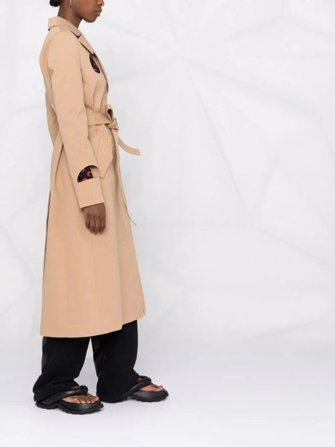 Off-White Meteor belted trench coat - Neutrals