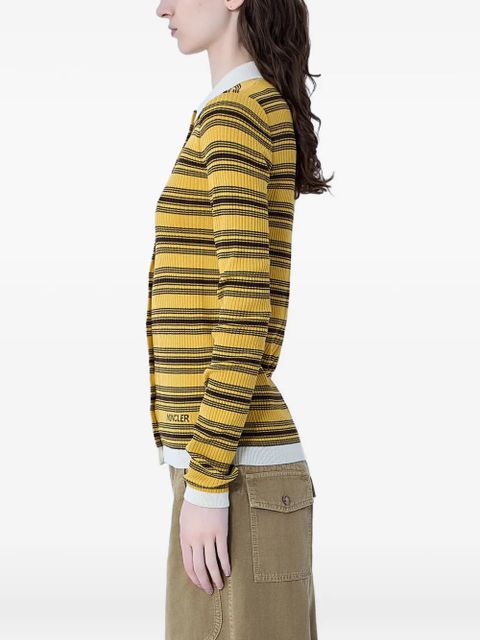 Moncler striped button-fastening shirt - Yellow - zdjęcie produktu nr 2
