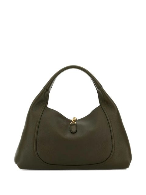 Gucci large Softbit leather shoulder bag - Green