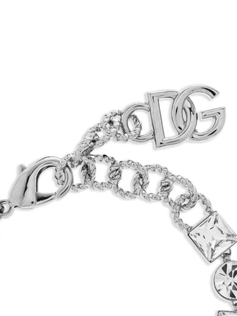 Dolce & Gabbana logo-plaque bracelet - Silver