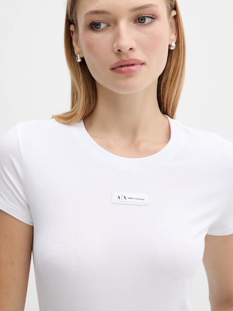 Armani Exchange t-shirt damski kolor biały XW001362 AF16294