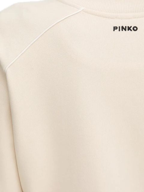 PINKO zip-up sweat jacket - Neutrals