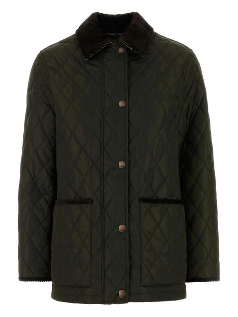 Burberry diamond-quilting jacket - Green - zdjęcie produktu nr 1