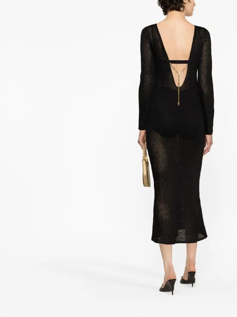 TOM FORD fine-knit midi dress - Black - zdjęcie produktu nr 2