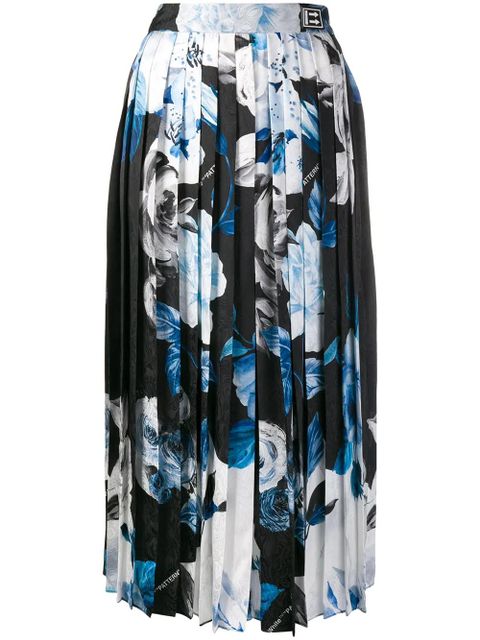 Off-White printed pleated skirt - Black - zdjęcie produktu nr 1