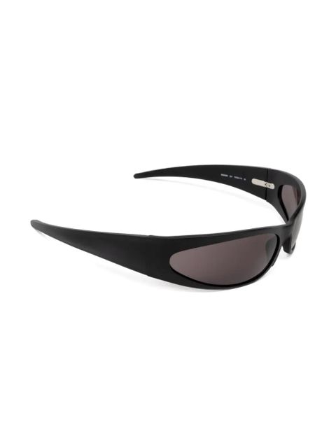 Balenciaga Eyewear Reverse XP Wrap oval-frame sunglasses - Black - zdjęcie produktu nr 2