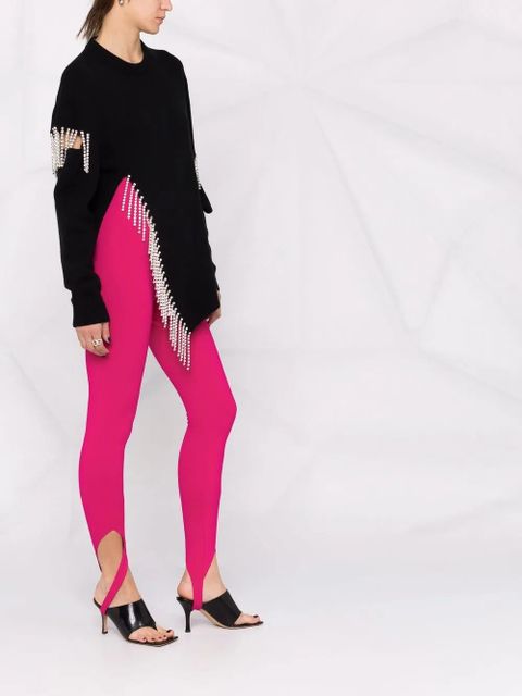 The Attico Jamie cut-out stirrup leggings - Pink - zdjęcie produktu nr 2