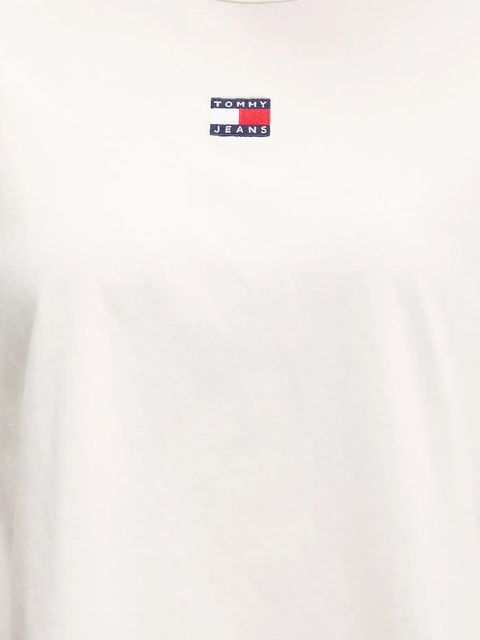 Tommy Jeans t-shirt bawełniany damski kolor beżowy DW0DW22202